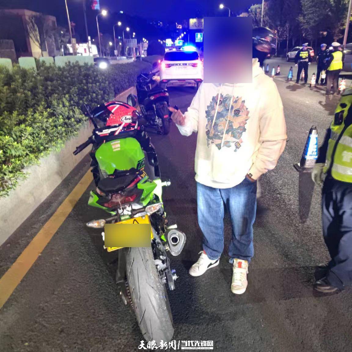贵阳一小伙飙车“炸街”被查处，接受批评后成为“红色骑士”