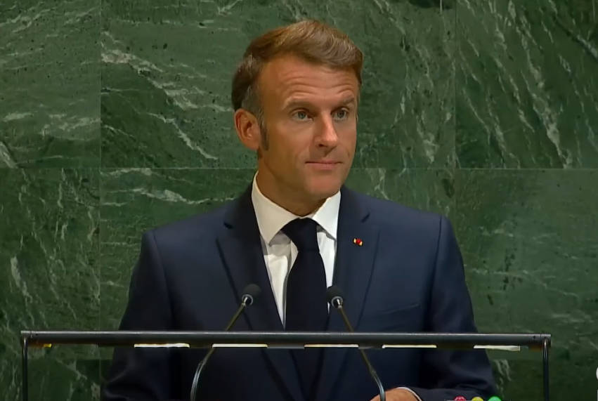 马克龙当场“回怼”特朗普：法国为成为联合国的一员而自豪